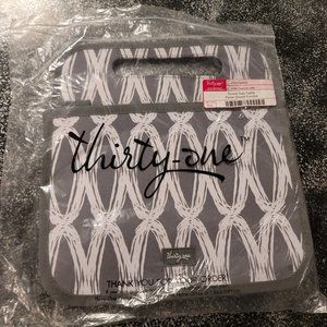 Thirty-One Double Duty Caddy in Charcoal Links